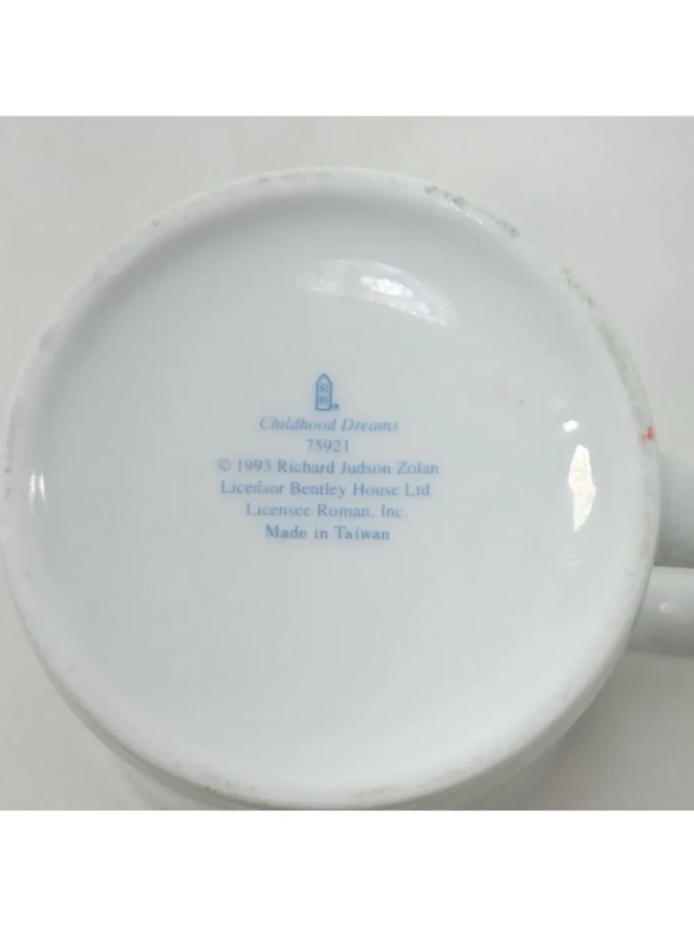 Vintage Richard Judson Zoland Childhood Dreams Mug 75921 Quote Caring Young Kid